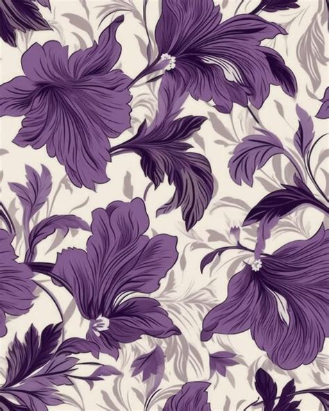 Premium Photo Lilac Flowers Watercolor Drawings Seamless Pattern For