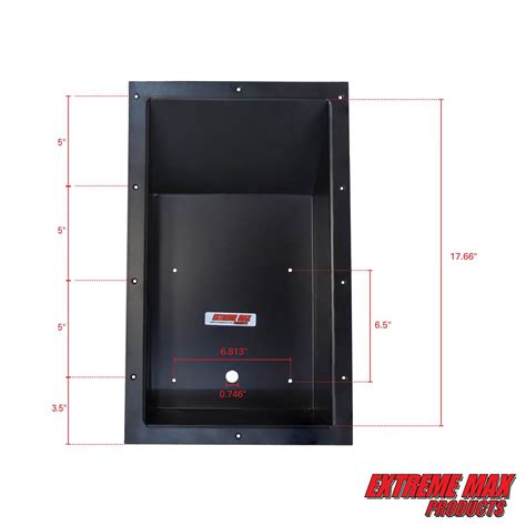 Extreme Max 3005 3874 Universal Recessed Trolling Motor Foot Control Tray