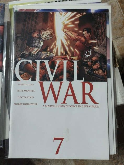 Civil WAR 7 Mcniven Variant 2007 Marvel Avengers Captain America Iron