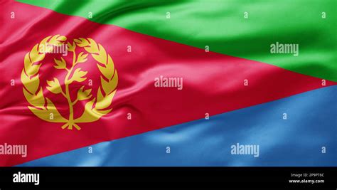 Waving National Flag Of Eritrea Stock Photo Alamy