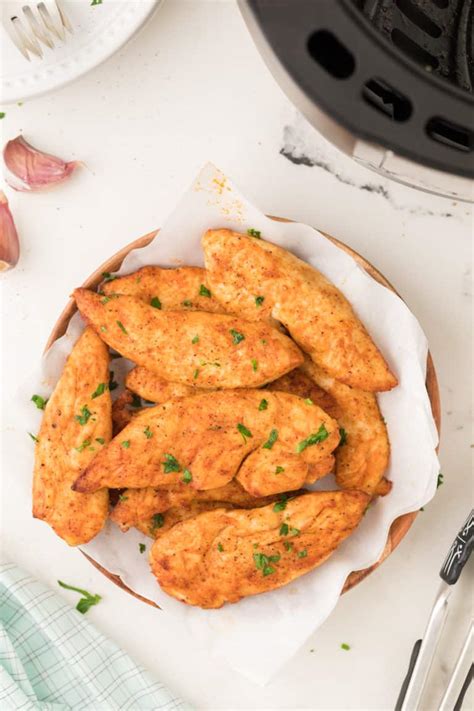 Air Fryer Keto Chicken Tenders Recipe No Breading Clean Eating Kitchen