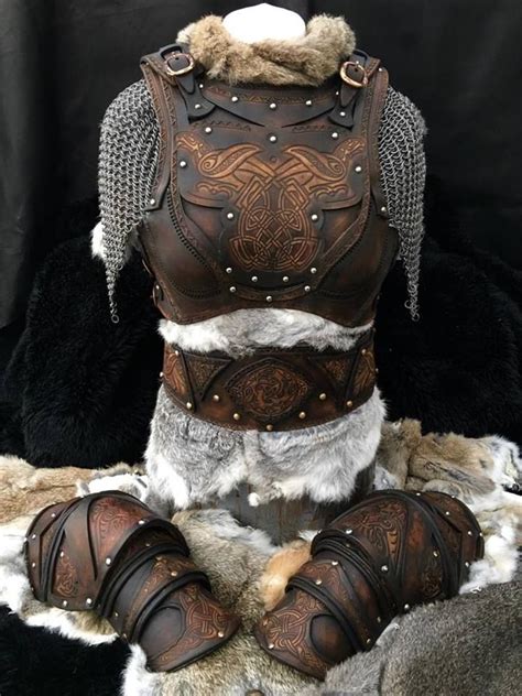 Full Set Shield Maiden Clan Chief Larp Body Armour Complete Diy Kit