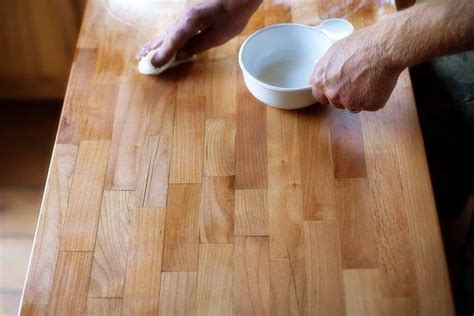 How To Refinish A Butcher Block Butcher Block Stain Butcher Block