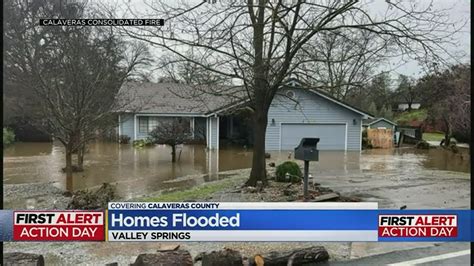 Homes Flooded In Valley Springs Youtube