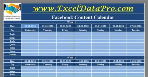 Download Free Social Media Templates In Excel