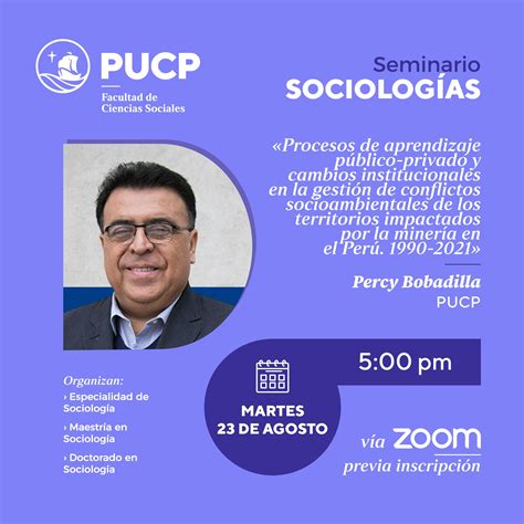 Seminario Sociolog As Ponencia Prof Percy Bobadilla Agenda