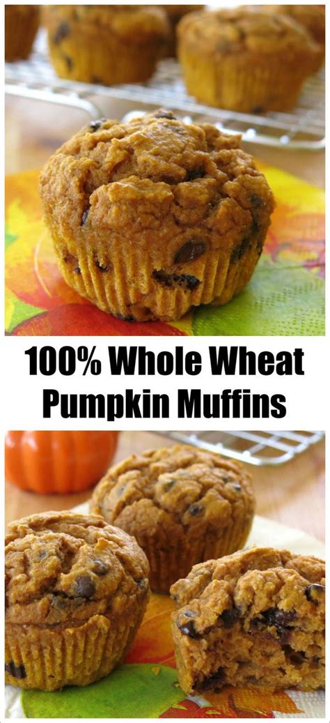 Whole Wheat Pumpkin Muffins With Chocolate Chips The Dinner Mom