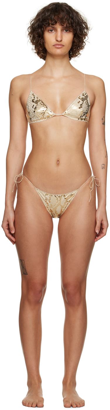 Gold Python Bikini By Os Ree On Sale