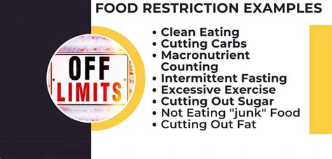 7 Food Restriction Examples Peace And Nutrition™