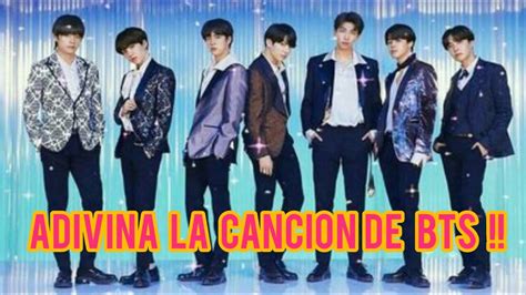 Adivina La Canci N De Bts En Segundos Youtube