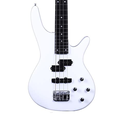 Ktaxon 34in 4 String 24 Fret Basswood Bass Guitar For Beginners White Ktaxon