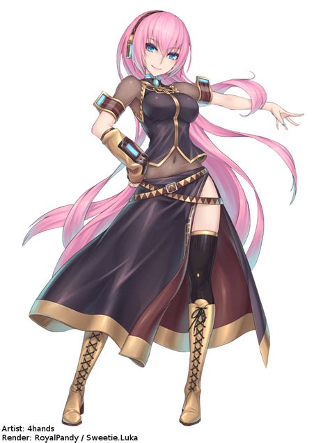 Megurine Luka Render By Royalpandy On Deviantart