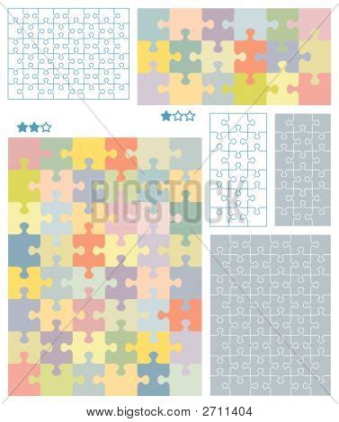 Jigsaw Puzzle Blank Vector Photo Free Trial Bigstock