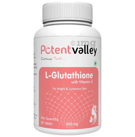 Potent Valley L Glutathione With Vitamin C Tablet Buy Bottle Of 60 0