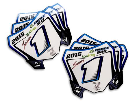 Custom Made MX Trophy Plates - Action Sports Decals