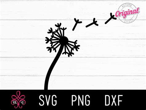 Pusteblume SVG Pusteblume PNG Pusteblumen Design Kommerzielle