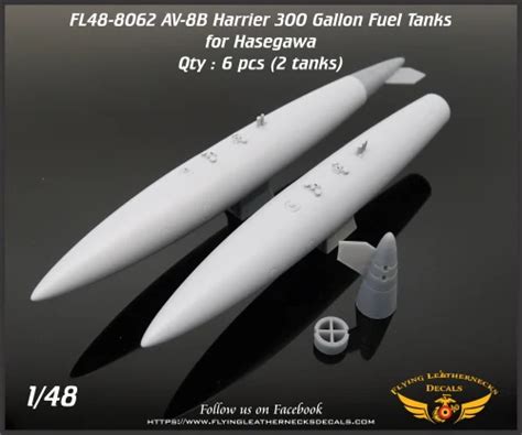 McDonnellDouglas AV 8B Harrier 300 Gallon Fuel Tank For Hasegawa Kits