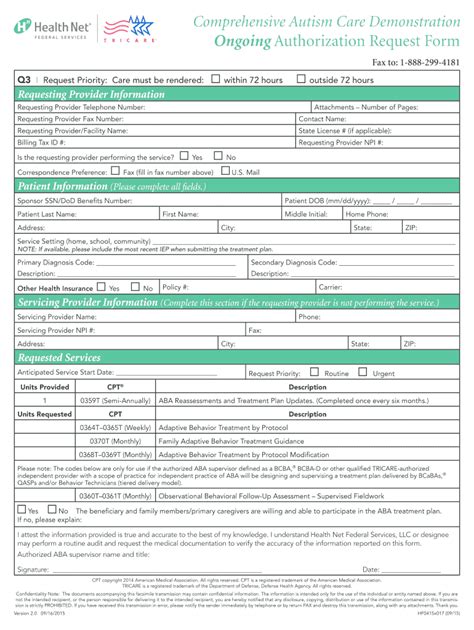 Healthnow Prior Authorization Form AuthorizationForm Net