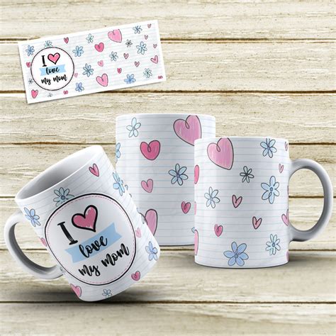 9 Plantilla digital para sublimación en tazas TAZA DE Etsy