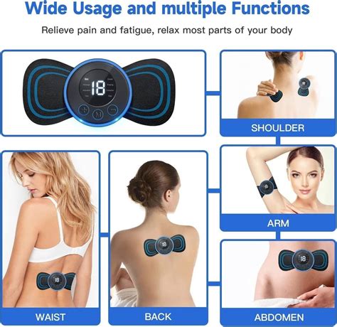 Awh Mini Body Massager Wireless Portable Neck Massager With 8 Modes