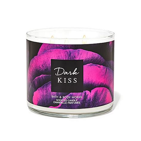 Bath And Body Works Dark Kiss 3 Wick Scented Candle