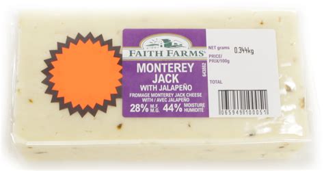 Faith Farms Monterey Jack Cheese With Jalapeno Stongs Market