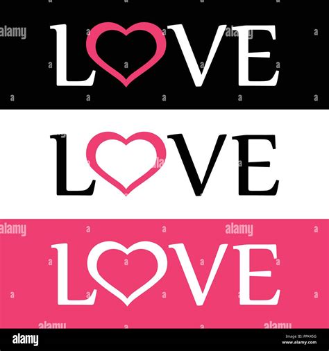 Love Font Sign Love Logo Vector And Heart Font Design Hi Res Stock