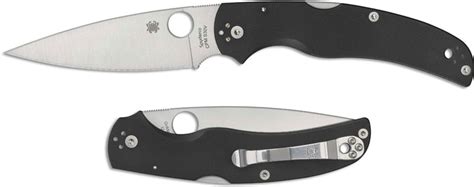 Spyderco C244GP Native Chief Knife - 4.08 Inch Drop Point - Black G10 ...