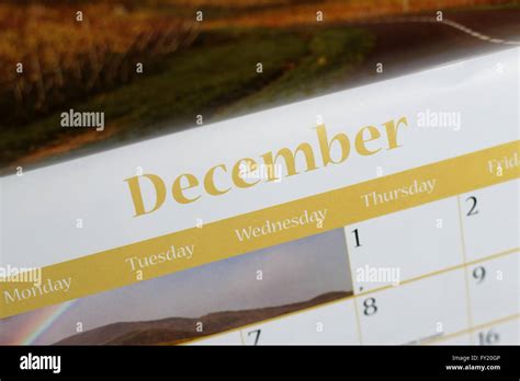 December Calendar Hi Res Stock Photography And Images Alamy