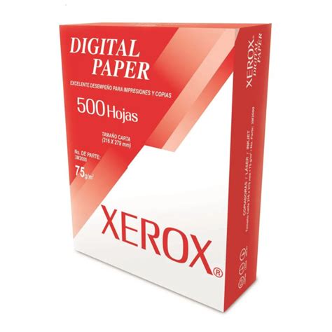 Papel Xerox Blancura Carta Hojas G M Officetech Mx