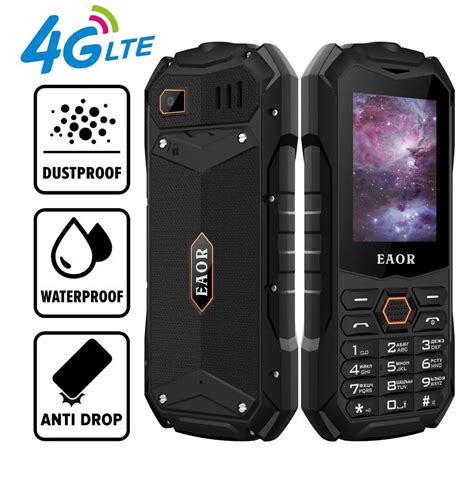 EAOR Tel Fono M Vil 4G 2G Resistente Al Agua IP68 Celular Resistente Y