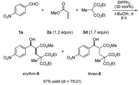 Molecules Free Full Text Tandem Three Component Reactions Of Aldehyde Alkyl Acrylate And