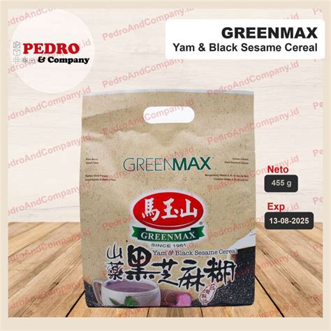 Jual Greenmax Yam Black Sesame Cereal 13 Sachet X 35 Gr Di Seller