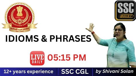 Idioms And Phrases Useful For SSC CGL CHSL CPO MTS CDS And NDA