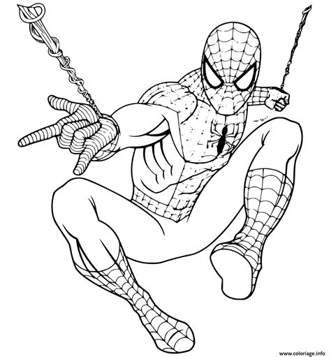 Coloriage Spiderman Returning To Marvel Universe Imprimer Coloriage