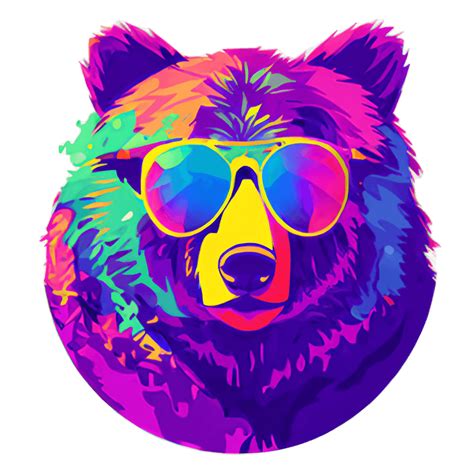 Cool Bear With Sunglasses Graphic Creative Fabrica