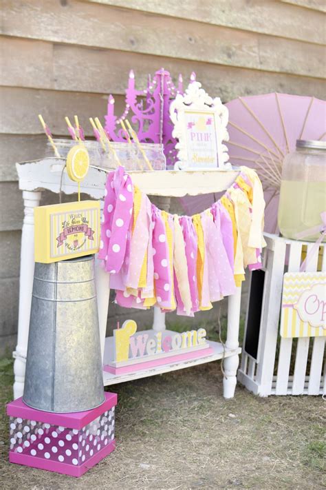 Pink Lemonade Birthday Party Ideas Photo 12 Of 40 Catch My Party