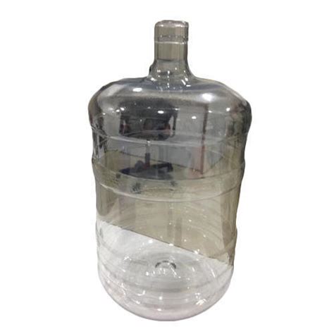 Transparent Plastic Material Mineral Water Jar Storage Capacity