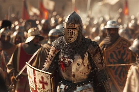 Premium Photo The Crusades Depicted In Epic Battles Between Chri