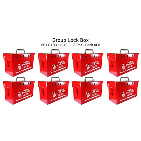 Buy Group Lockout Box Ps Loto Glb Red Pack Of Boxes Lockout