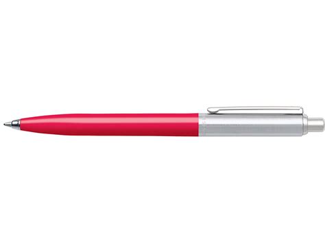 Sheaffer Sentinel Brushed Chrome Cap Deep Pink Barrel Ballpoint Pen