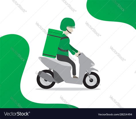 Delivery service grab food concept Royalty Free Vector Image