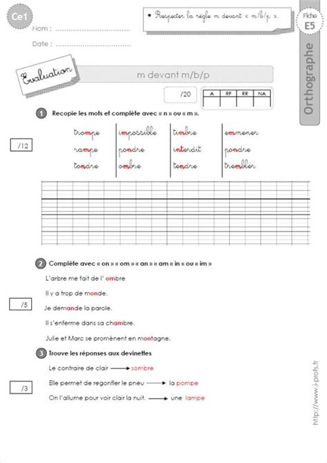 Ce1 Les Accents EVALUATION