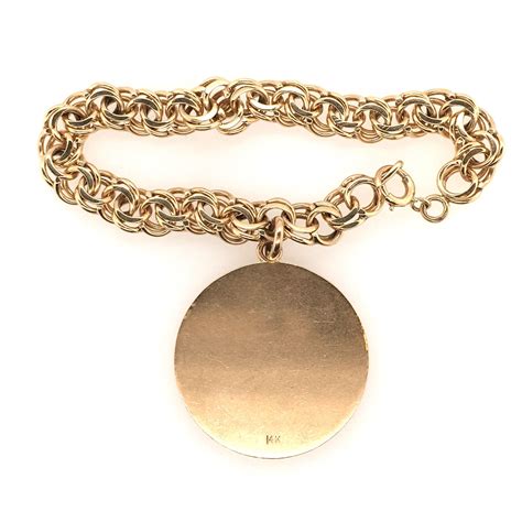 Gold Charm Bracelet at 1stDibs