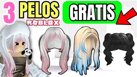 Nuevos Pelos Gratis En Roblox Cosas Gratis Roblox F Cil Youtube