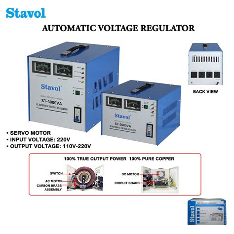 Stavol Automatic Voltage Regulator Avr Watts Watts St