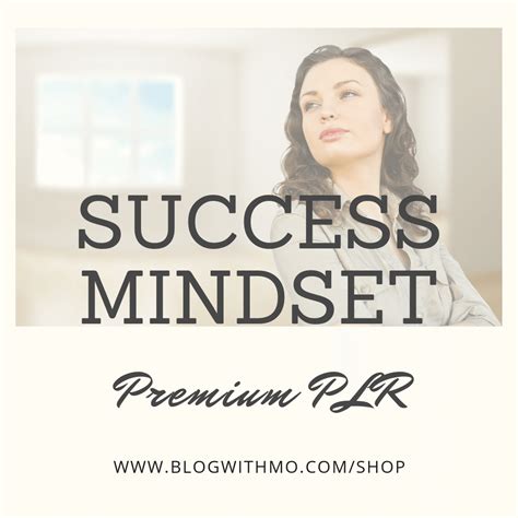 Success Mindset PLR - Blog With Mo