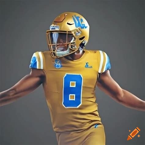 Gold Ucla Alternate Football Jersey On Craiyon