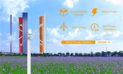 Vertical Wind Turbine Wind Power Generation System Kw Kw Wind Solar