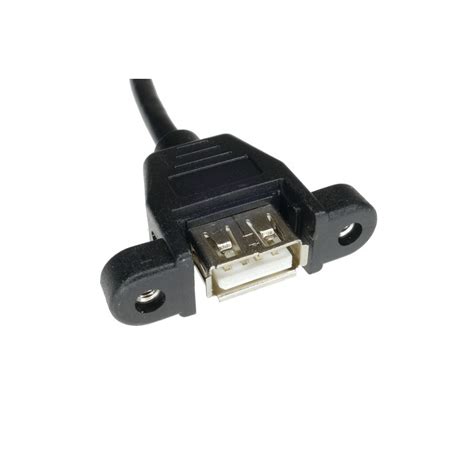 GNIAZDO USB A DO OBUDOWY Z PRZEWODEM 30CM WTYK USB